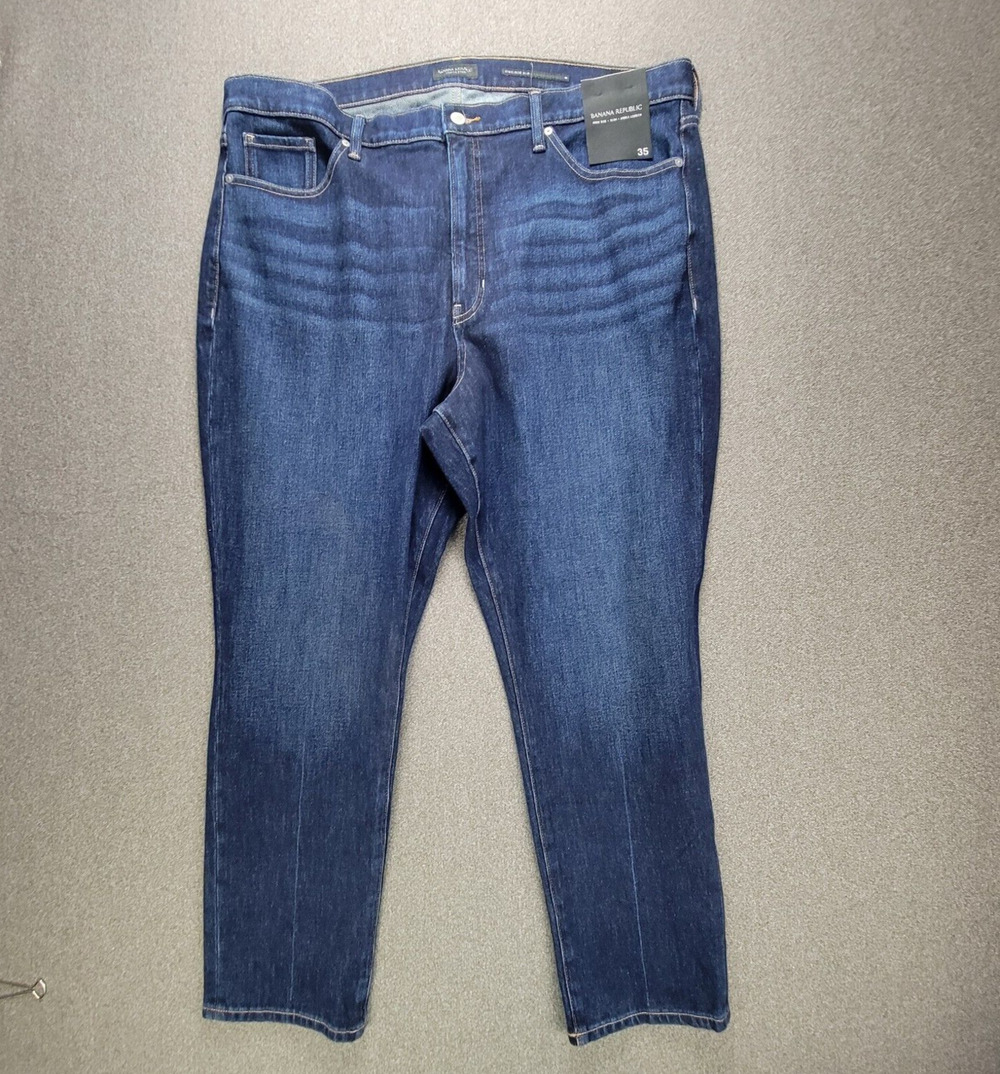 Banana Republic Size 35 Blue High Rise Slim Ankle Jeans